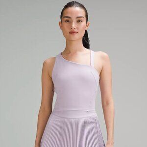 Lululemon Size 12 Everlux Asymmetrical Tennis Tank Top, Lilac Ether